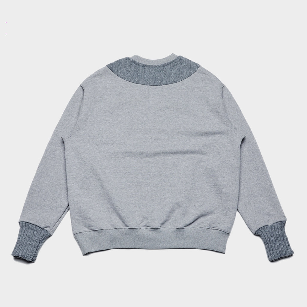QUIETIST (クワイエティスト) Plain Knit Sweat (gray)