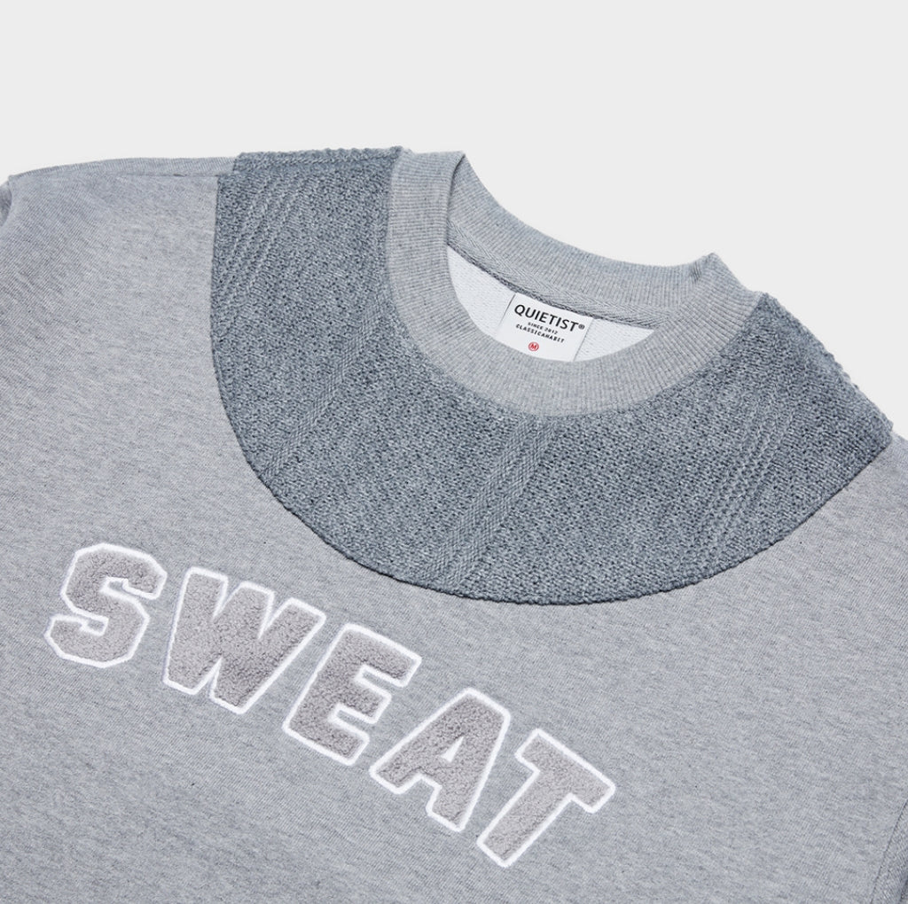 QUIETIST (クワイエティスト) Plain Knit Sweat (gray)