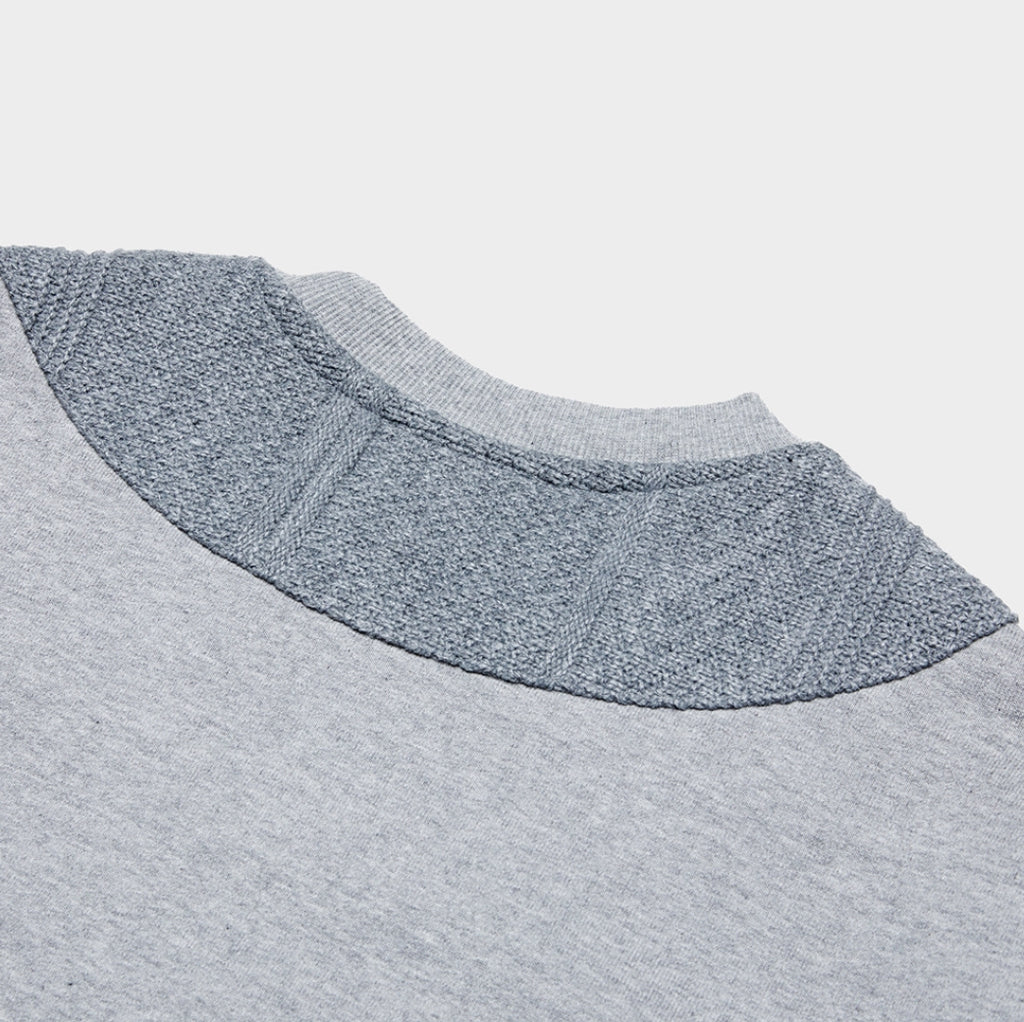 QUIETIST (クワイエティスト) Plain Knit Sweat (gray)
