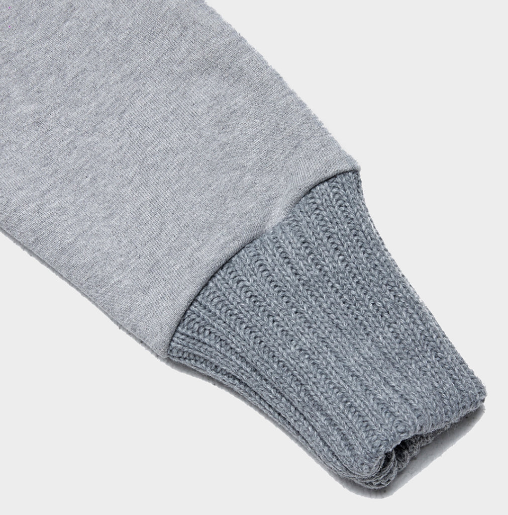 QUIETIST (クワイエティスト) Plain Knit Sweat (gray)