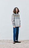 QUIETIST (クワイエティスト) Collage Mix Sweat (gray)