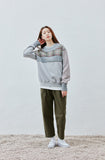 QUIETIST (クワイエティスト) Collage Mix Sweat (gray)
