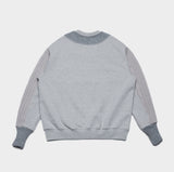 QUIETIST (クワイエティスト) Collage Mix Sweat (gray)