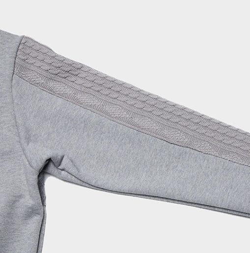 QUIETIST (クワイエティスト) Collage Mix Sweat (gray)