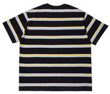 QUIETIST (クワイエティスト) Border Stripe 1/2 T-shirts (black)