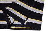 QUIETIST (クワイエティスト) Border Stripe 1/2 T-shirts (black)