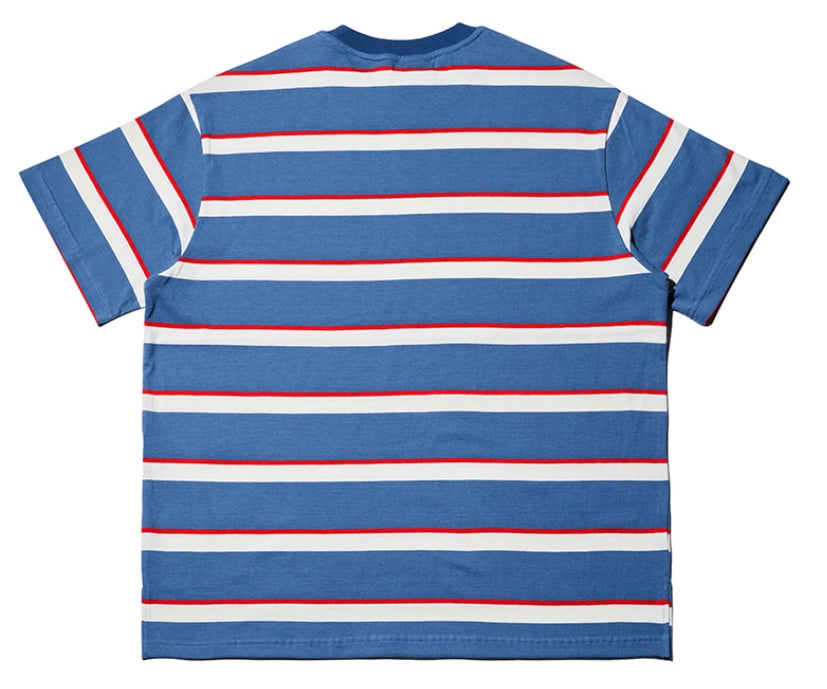 QUIETIST (クワイエティスト) Border Stripe 1/2 T-shirts (teal)
