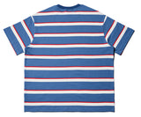 QUIETIST (クワイエティスト) Border Stripe 1/2 T-shirts (teal)
