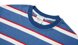 QUIETIST (クワイエティスト) Border Stripe 1/2 T-shirts (teal)