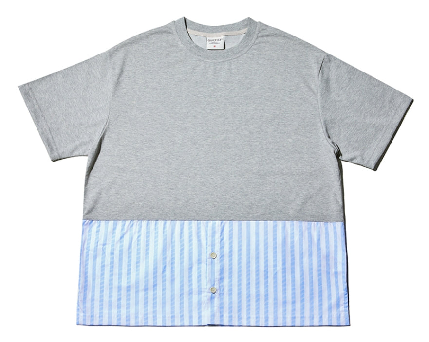 QUIETIST (クワイエティスト) French Half 1/2 T-Shirts (gray)