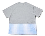 QUIETIST (クワイエティスト) French Half 1/2 T-Shirts (gray)
