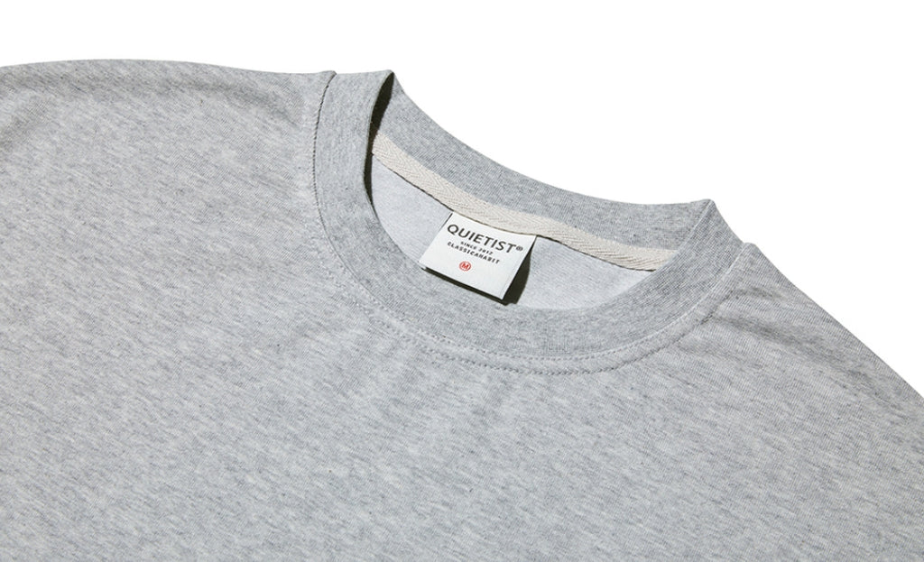 QUIETIST (クワイエティスト) French Half 1/2 T-Shirts (gray)