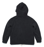 QUIETIST (クワイエティスト) Heavy Fleece Zip-up Parka (black)