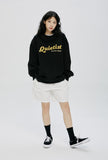 QUIETIST (クワイエティスト) LOGO SWEAT SHIRT-BLACK