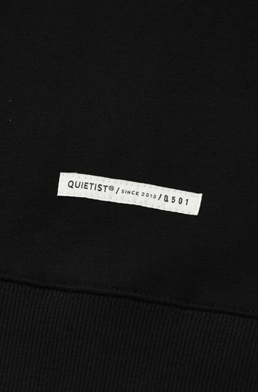 QUIETIST (クワイエティスト) LOGO SWEAT SHIRT-BLACK