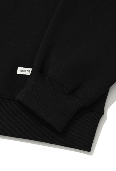 QUIETIST (クワイエティスト) LOGO SWEAT SHIRT-BLACK