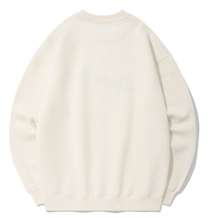 QUIETIST (クワイエティスト) LOGO SWEAT SHIRT-CREAM
