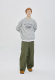 QUIETIST (クワイエティスト) PUPPY SWEAT SHIRT-MELANGE GRAY
