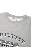 QUIETIST (クワイエティスト) PUPPY SWEAT SHIRT-MELANGE GRAY