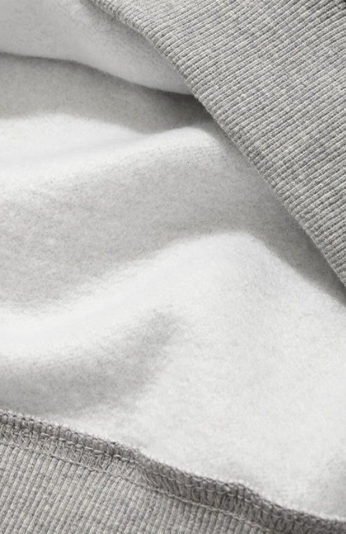 QUIETIST (クワイエティスト) PUPPY SWEAT SHIRT-MELANGE GRAY