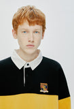 QUIETIST (クワイエティスト) RUGBY SWEAT SHIRT-YELLOW