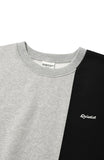 QUIETIST (クワイエティスト) STRIPE MIX SWEAT SHIRT