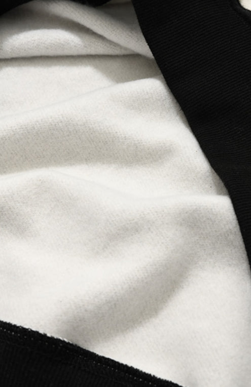 QUIETIST (クワイエティスト) STRIPE MIX SWEAT SHIRT