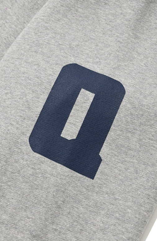 QUIETIST (クワイエティスト) FLAG HOOD-MELANGE GRAY