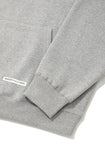 QUIETIST (クワイエティスト) FLAG HOOD-MELANGE GRAY