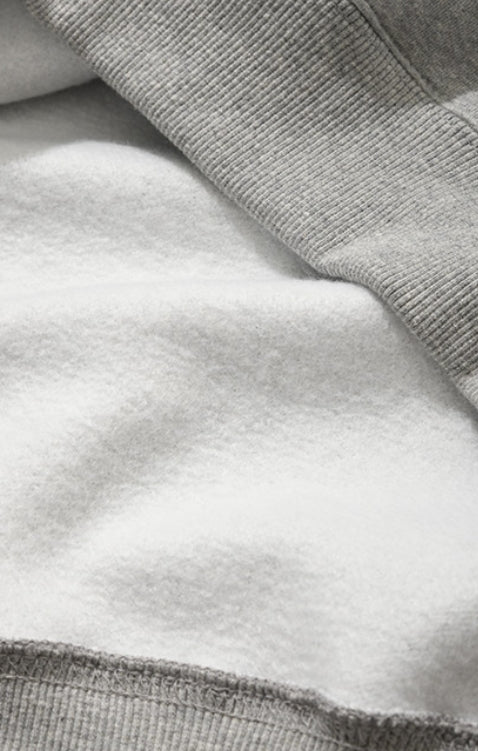 QUIETIST (クワイエティスト) FLAG HOOD-MELANGE GRAY