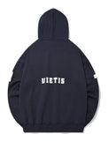 QUIETIST (クワイエティスト) FLAG HOOD-NAVY