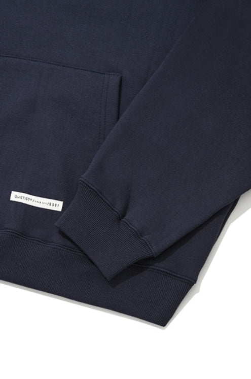QUIETIST (クワイエティスト) FLAG HOOD-NAVY