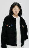 QUIETIST (クワイエティスト) QUILTING CORDUROY JACKET-BLACK