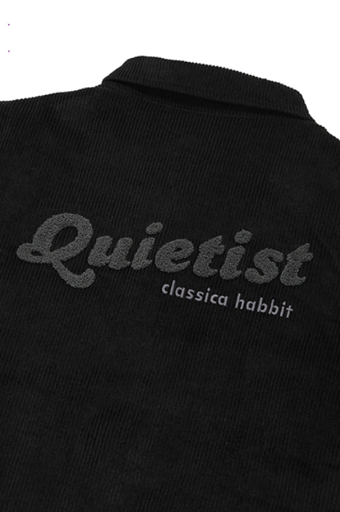 QUIETIST (クワイエティスト) QUILTING CORDUROY JACKET-BLACK