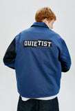 QUIETIST (クワイエティスト) COLOR BLOCK COACH JACKET-NAVY