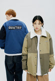 QUIETIST (クワイエティスト) COLOR BLOCK COACH JACKET-NAVY
