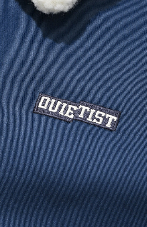 QUIETIST (クワイエティスト) COLOR BLOCK COACH JACKET-NAVY