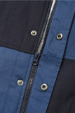 QUIETIST (クワイエティスト) COLOR BLOCK COACH JACKET-NAVY