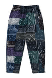 QUIETIST (クワイエティスト)  SAINTPAIN X QUIETIST PAISLEY MIX POLAR FLEECE PANTS-BLACK