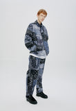 QUIETIST (クワイエティスト) SAINTPAIN X QUIETIST PAISLEY MIX POLAR FLEECE JACKET-BLACK