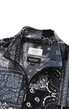 QUIETIST (クワイエティスト) SAINTPAIN X QUIETIST PAISLEY MIX POLAR FLEECE JACKET-BLACK