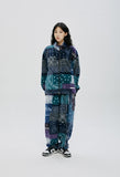 QUIETIST (クワイエティスト) SAINTPAIN X QUIETIST PAISLEY MIX POLAR FLEECE JACKET-BLUE