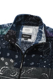 QUIETIST (クワイエティスト) SAINTPAIN X QUIETIST PAISLEY MIX POLAR FLEECE JACKET-BLUE