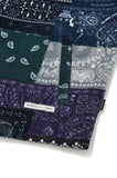 QUIETIST (クワイエティスト) SAINTPAIN X QUIETIST PAISLEY MIX POLAR FLEECE JACKET-BLUE