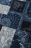 QUIETIST (クワイエティスト) SAINTPAIN X QUIETIST PAISLEY MIX POLAR FLEECE JACKET-BLUE