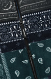 QUIETIST (クワイエティスト) SAINTPAIN X QUIETIST PAISLEY MIX POLAR FLEECE JACKET-BLUE