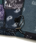 QUIETIST (クワイエティスト) SAINTPAIN X QUIETIST PAISLEY MIX POLAR FLEECE JACKET-BLUE