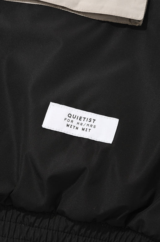 QUIETIST (クワイエティスト) POCKET POINT BOMBER JACKET-BLACK