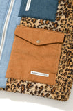 QUIETIST (クワイエティスト)  SAINTPAIN X QUIETIST LEOPARD HEAVY FLEECE MIXED PARKA-BEIGE