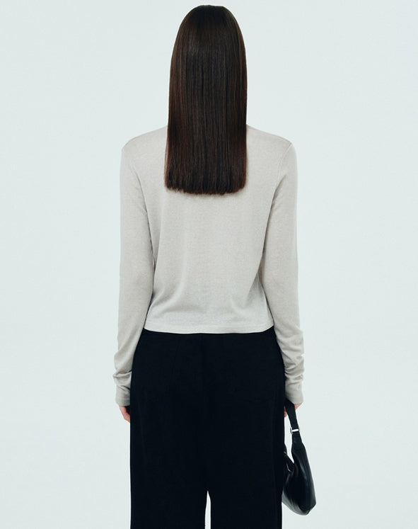 NCOVER(エンカバー)NCOVER ROMAN TYPO LONG SLEEVE-BEIGE